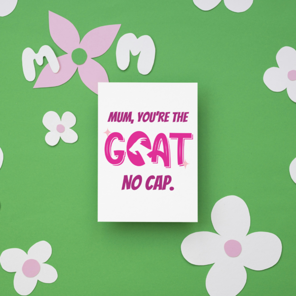 Mum You're the GOAT Funny Mother's Day Card