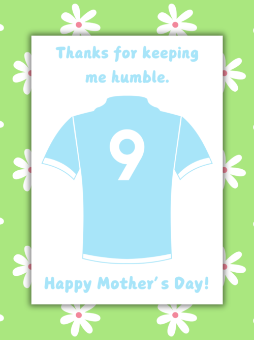 Keep Me Humble Mother's Day Card  | Funny Football Mother's Day Card