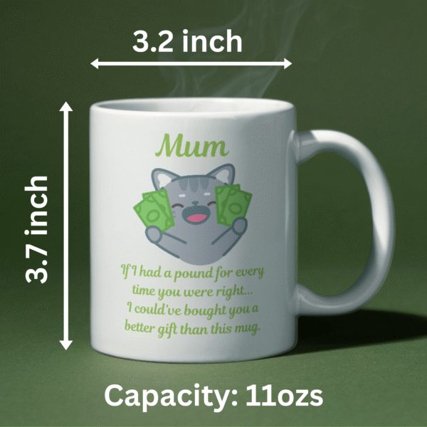 If I Had a Pound Every Time You Were Right Mother's Day Mug - Image 3