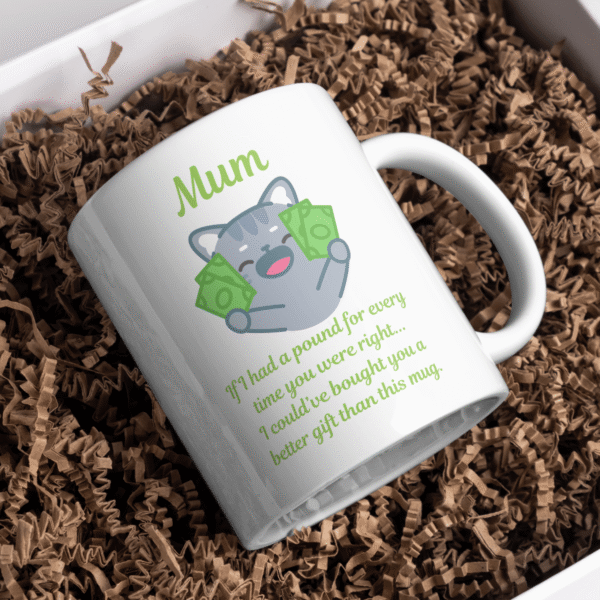 If I Had a Pound Every Time You Were Right Mother's Day Mug - Image 4