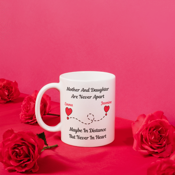 Personalised Mother & Daughter Never Apart Mug - Image 4