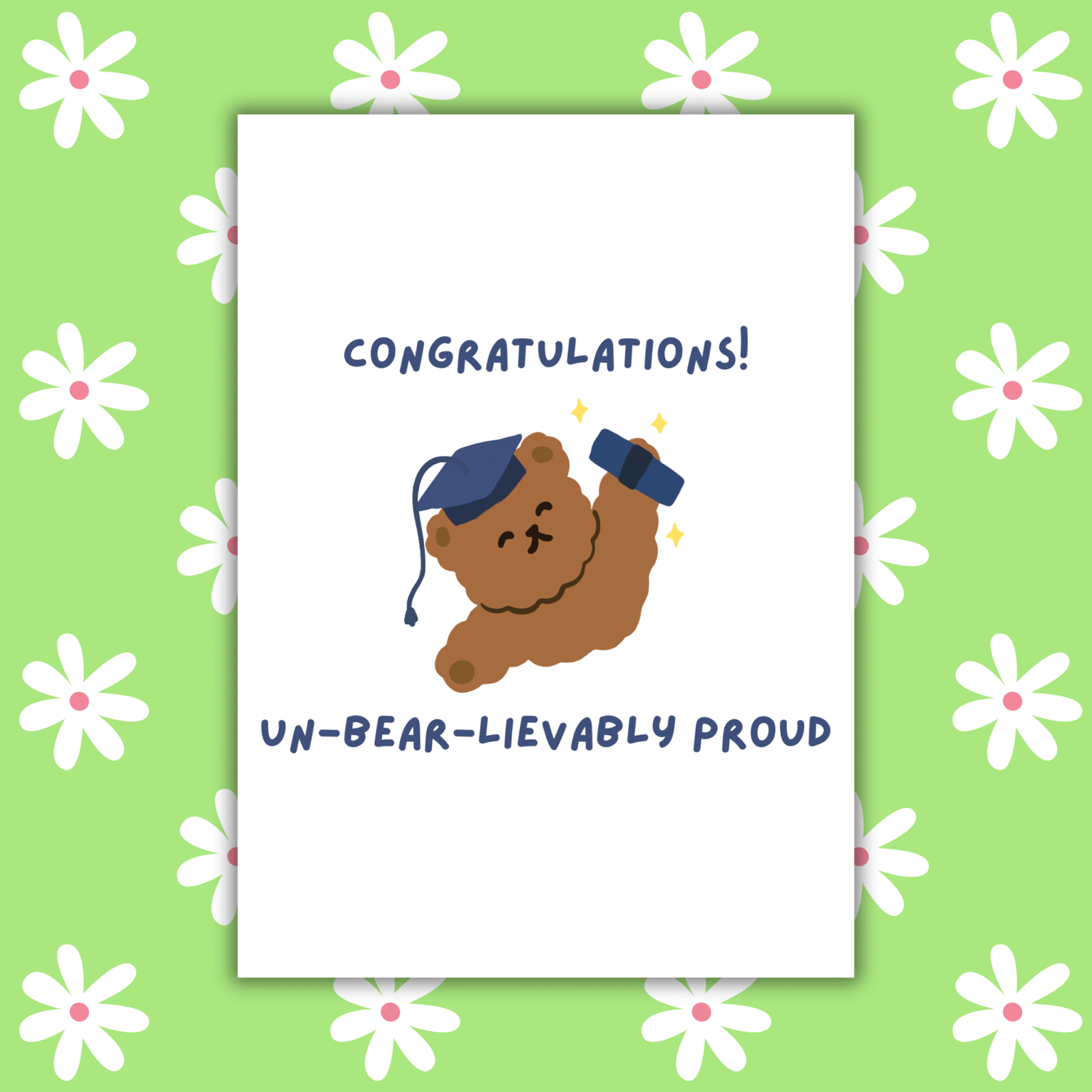 Un-bear-lievably Proud Graduation Card – Cute & Heartfelt Congrats for Grads