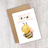 Bee Teacher Card 4 Thanks for Bee-ing the Best Teacher – Cute Thank You Pun Card