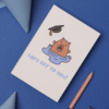 Caps Off Grad Card 2 Caps Off To You Graduation Card – Cute Capybara Congrats Card