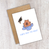 Caps Off Grad Card 4 Caps Off To You Graduation Card – Cute Capybara Congrats Card