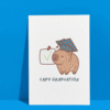 Capy grad card 4 Capybara Graduation Card – Cute & Funny Handmade Congrats Card