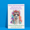 Best Playlist, Best Vibes – Funny Thank You Card for Cool Teachers