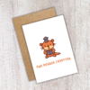 One Degree (H)Otter Graduation Card – Funny Otter Pun Handmade Congrats Card