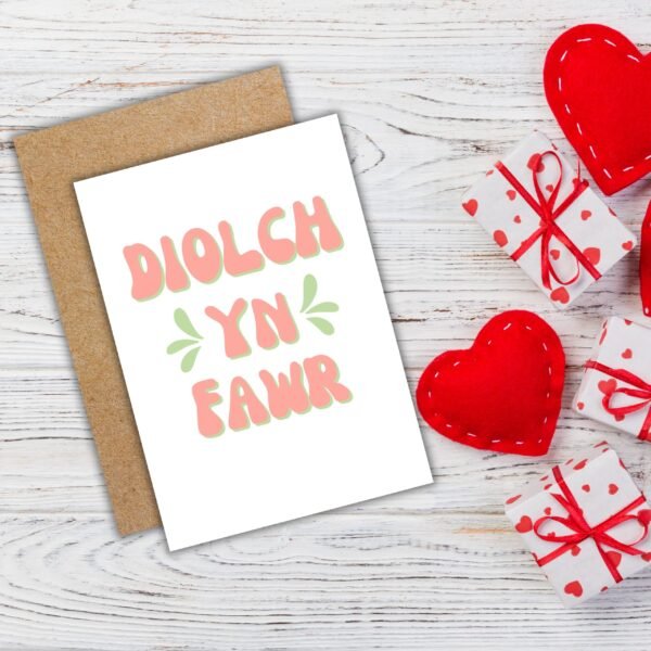 Diolch Yn Fawr Welsh Thank You Card