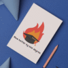 Hotter grad Card 2 Now Hotter By One Degree – Flirty & Funny Handmade Graduation Card