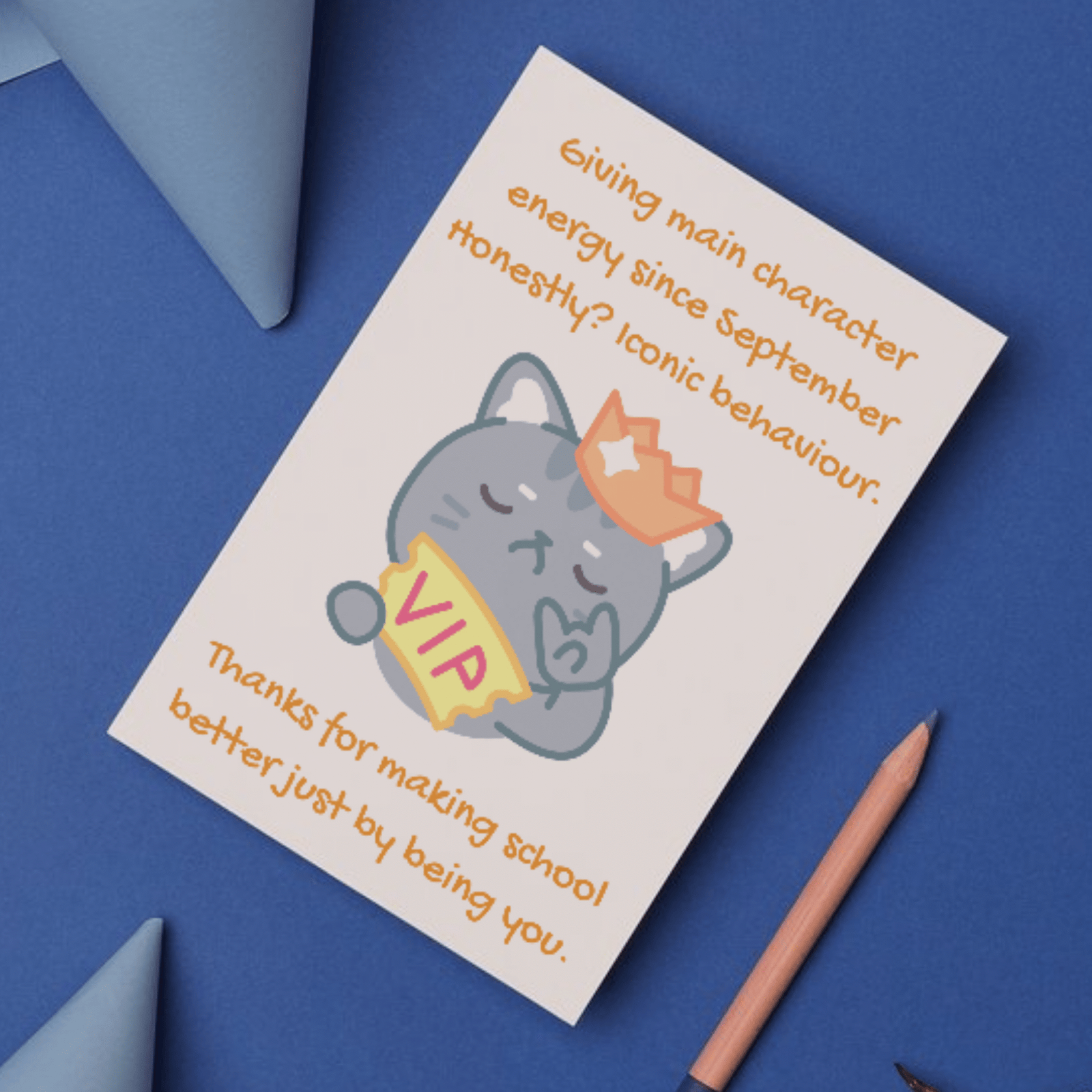 Main Character Energy – Funny Thank You Card for Teachers - Image 2