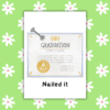 Nailed it grad card 1 Nailed It Graduation Card – Clever Handmade Congrats Card with Pun