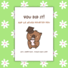 Never doubt grad card 1 You Did It Funny Graduation Card –Handmade Congrats Card