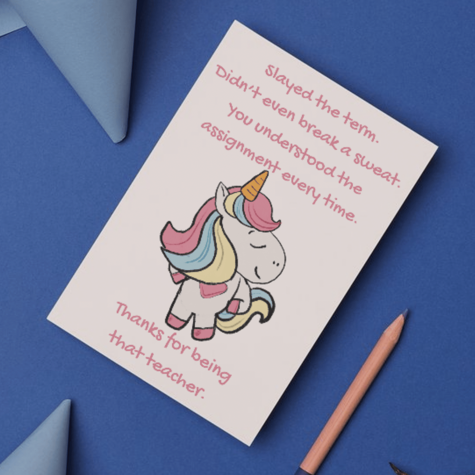 Slayed the Term – Funny Thank You Card for Teachers - Image 2