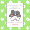 Survived the year teacher card 1 We Both Survived the Year – Funny Thank You Teacher Card