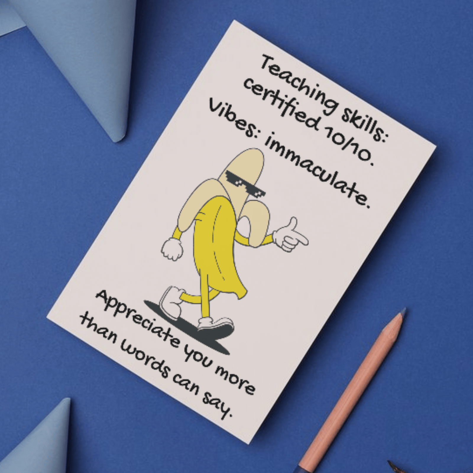 Certified 10/10 – Funny Thank You Card for Teachers with Immaculate Vibes - Image 4