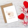 Thank Ewe Sheep Card – Adorable Thank You Greeting Card