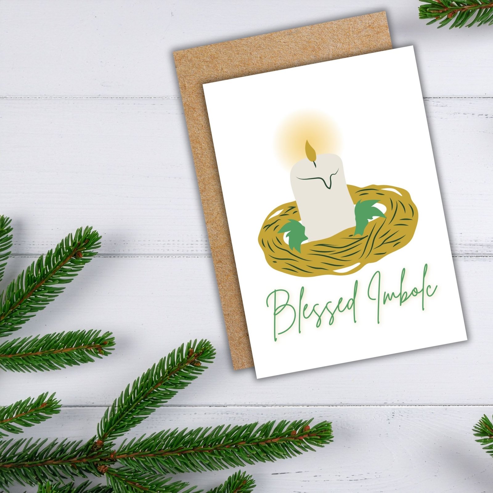 Blessed Imbolc – Seasonal Candle Card for the Turning of the Year - Image 5