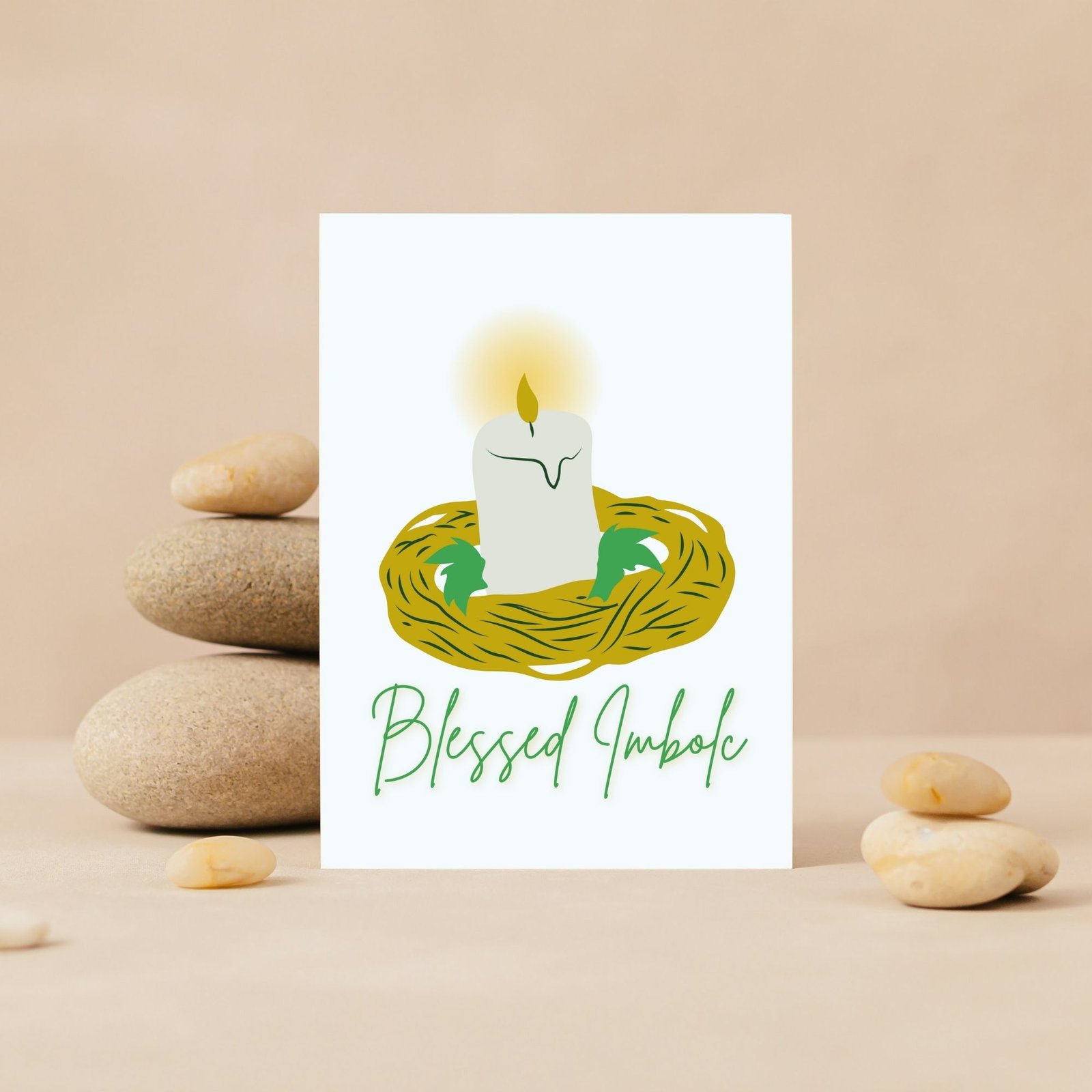 Blessed Imbolc – Seasonal Candle Card for the Turning of the Year - Image 2