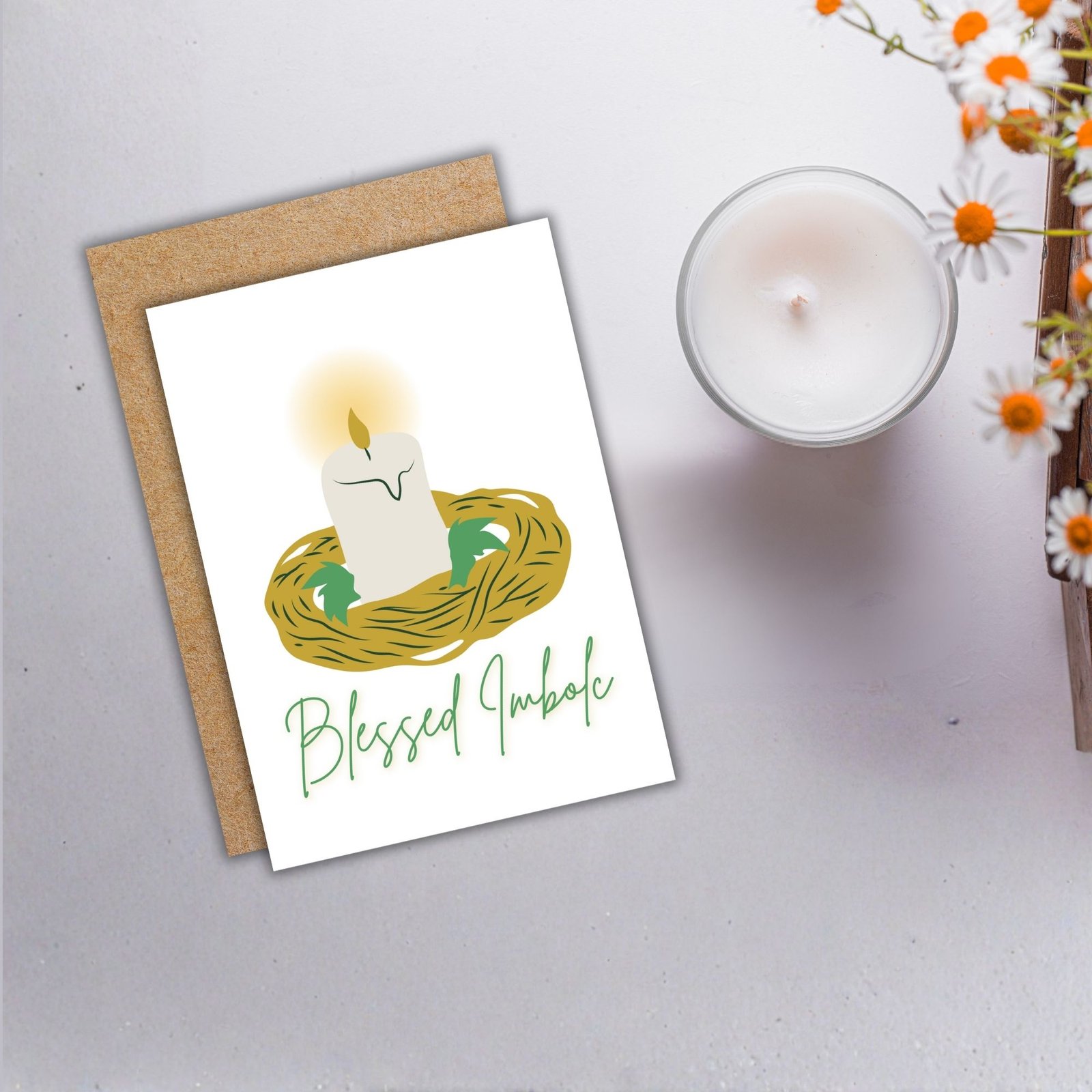 Blessed Imbolc – Seasonal Candle Card for the Turning of the Year - Image 3