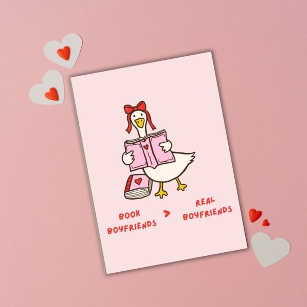 Book Boyfriends Galentine's Card (1) Book Boyfriends > Real Boyfriends – Galentine’s Day Card 📚💖