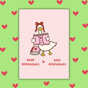 Book Boyfriends > Real Boyfriends – Galentine’s Day Card 📚💖