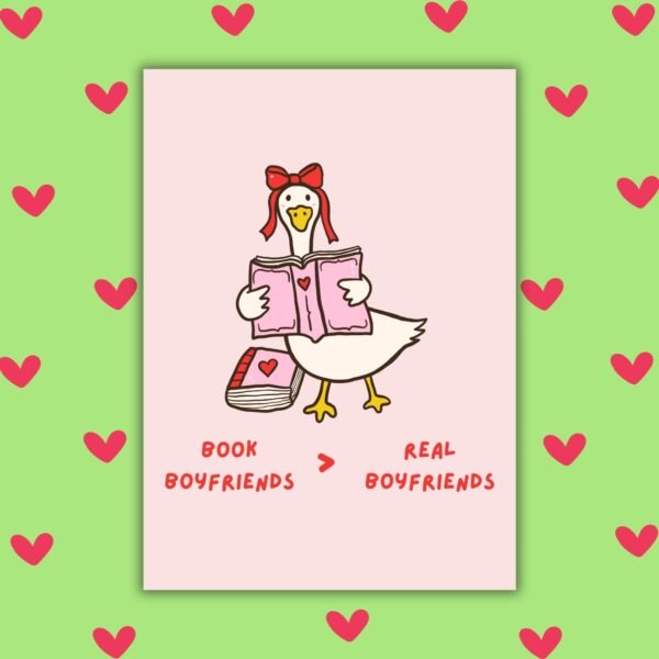 Book Boyfriends Galentine's Card Book Boyfriends > Real Boyfriends – Galentine’s Day Card 📚💖