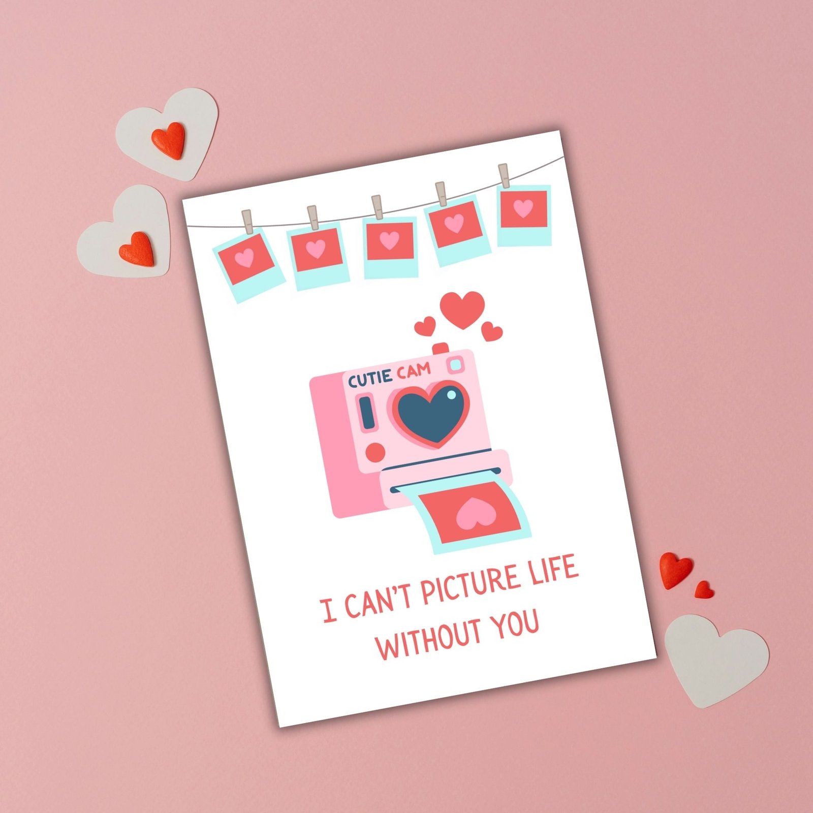 I Can’t Picture Life Without You Valentine’s Card - Image 3