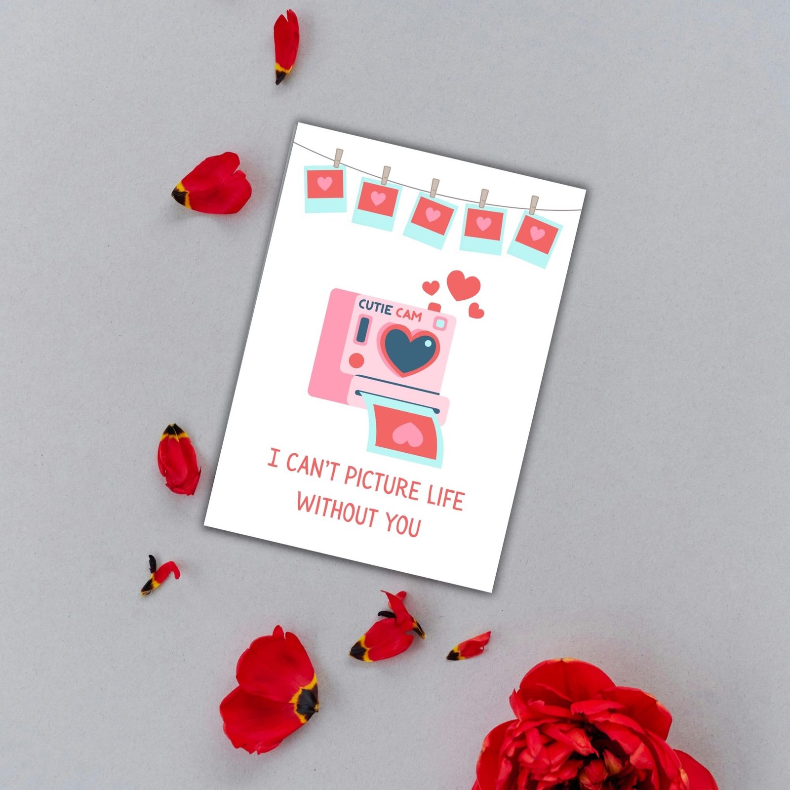 I Can’t Picture Life Without You Valentine’s Card - Image 2