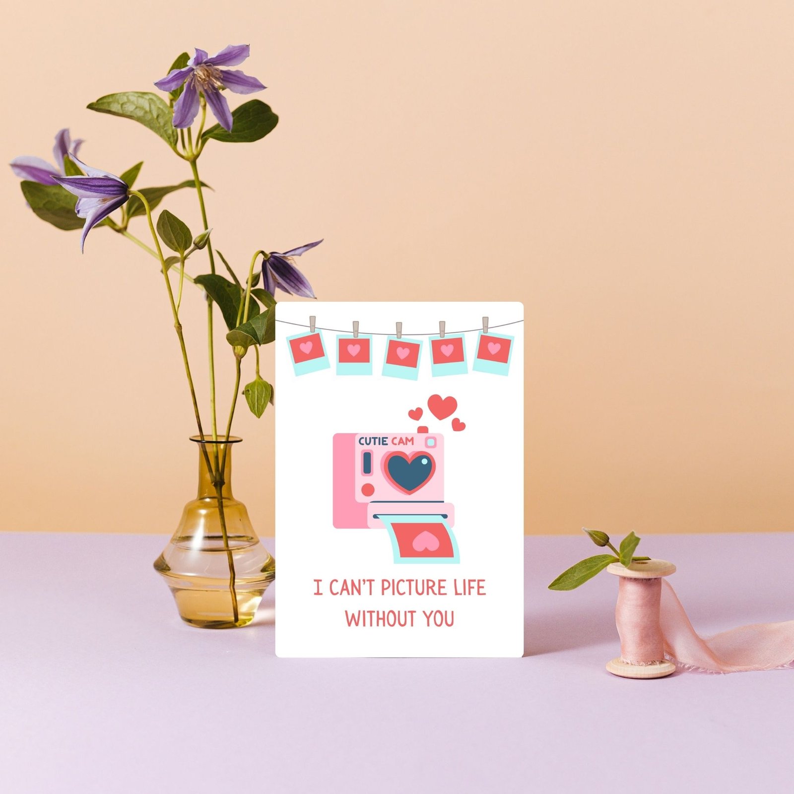 I Can’t Picture Life Without You Valentine’s Card - Image 5