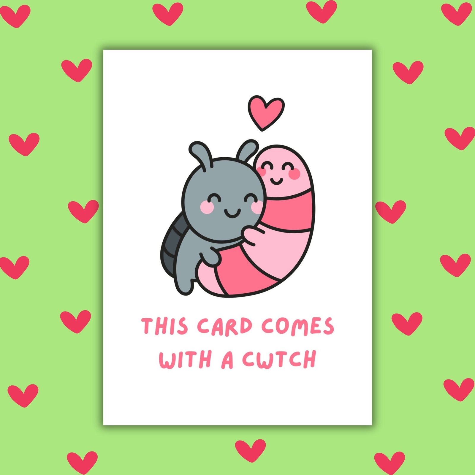 This Card Comes With a Cwtch – Welsh Valentine’s Card