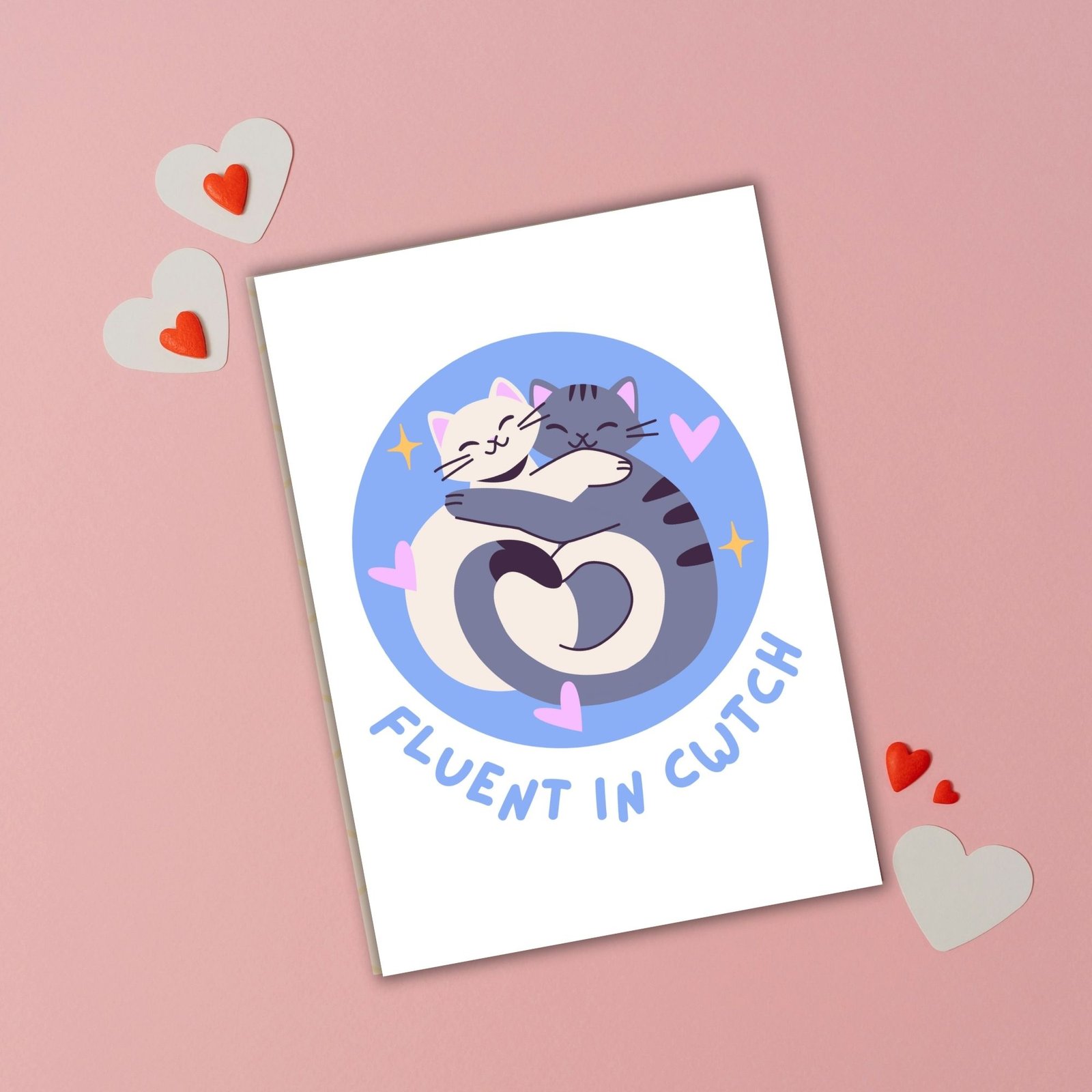 Fluent in Cwtch – Welsh Valentine’s Card - Image 2