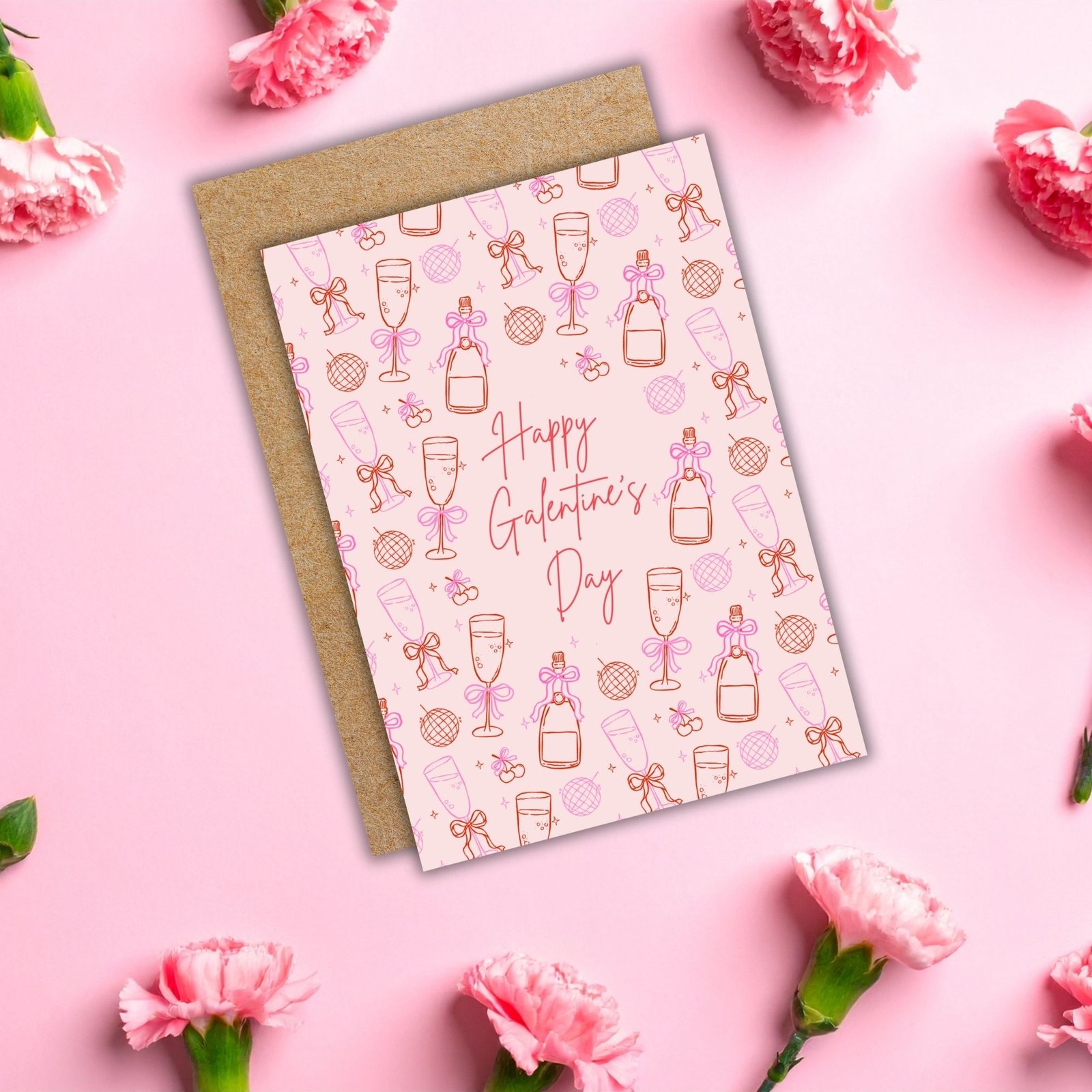 Happy Galentine’s Day Card– Champagne & Disco Vibes 🥂✨ - Image 5