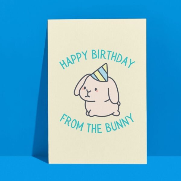 HBD Bunny (2) Happy Birthday From The Bunny Card