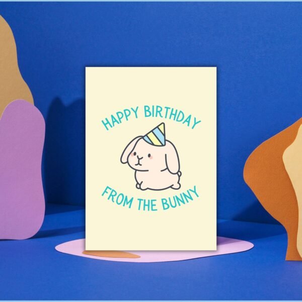 HBD Bunny (4) Happy Birthday From The Bunny Card