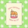 HBD Cat Happy Birthday From The Cat Card