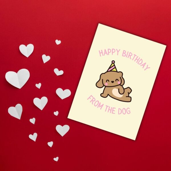 HBD Dog (1) Happy Birthday From The Dog Card