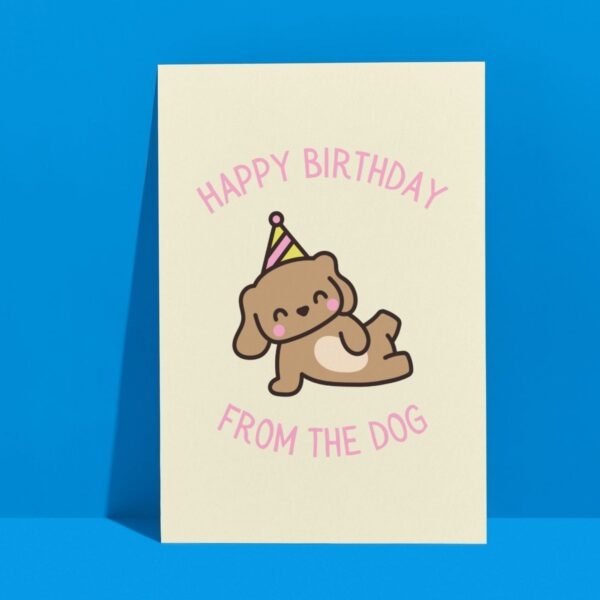 HBD Dog (2) Happy Birthday From The Dog Card