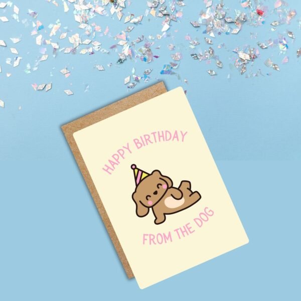 HBD Dog (3) Happy Birthday From The Dog Card