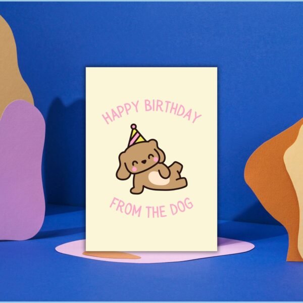 HBD Dog (4) Happy Birthday From The Dog Card