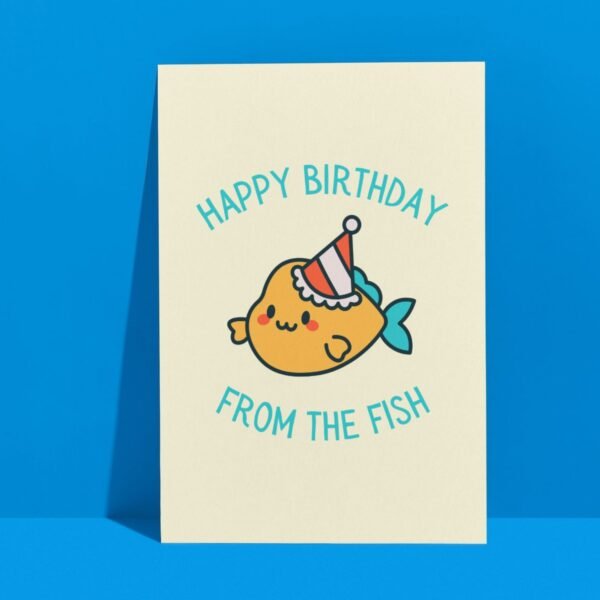 HBD Fish (2) Happy Birthday From The Fish Card