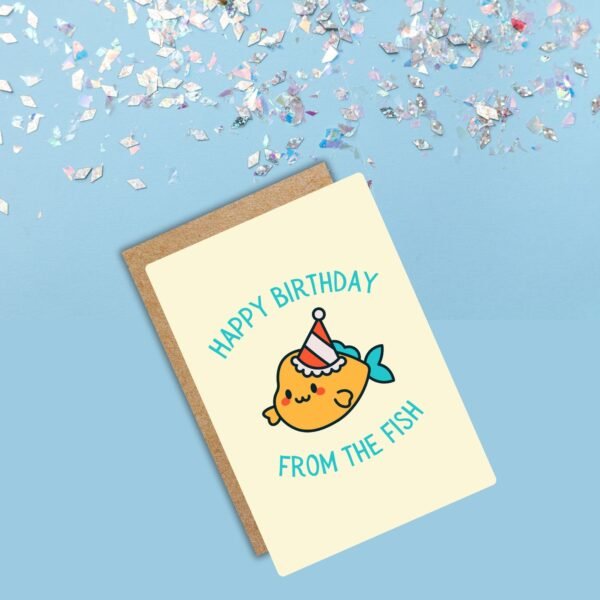 HBD Fish (3) Happy Birthday From The Fish Card