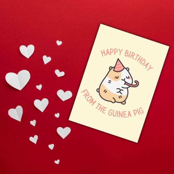 Happy Birthday From The Guinea Pig Card