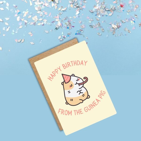 Happy Birthday From The Guinea Pig Card