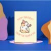 Happy Birthday From The Guinea Pig Card