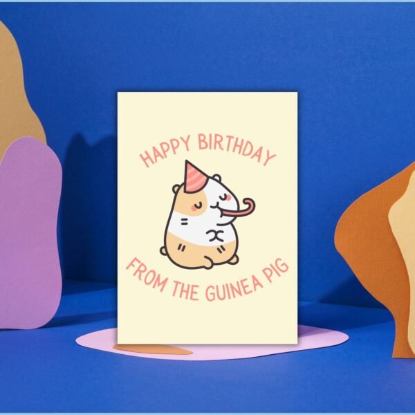 Happy Birthday From The Guinea Pig Card