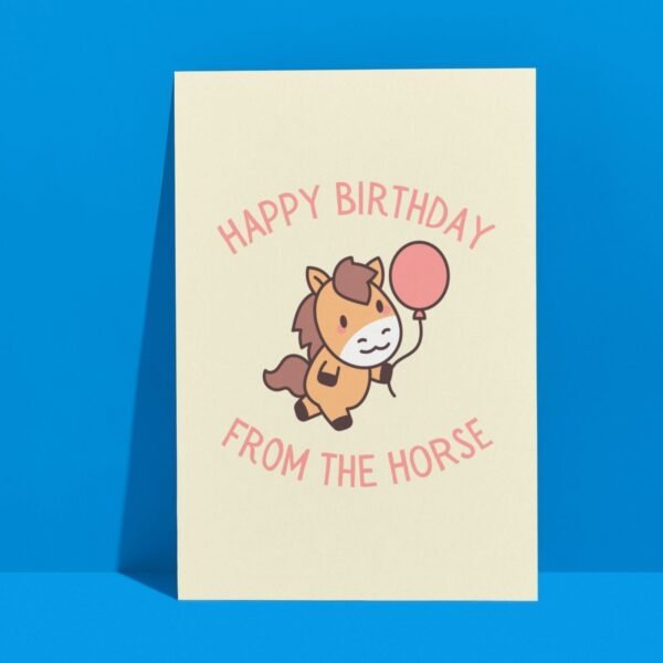 Happy Birthday From The Horse Card