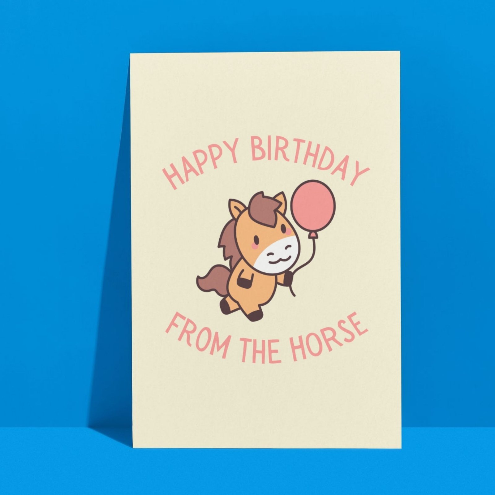 Happy Birthday From The Horse Card - Image 3