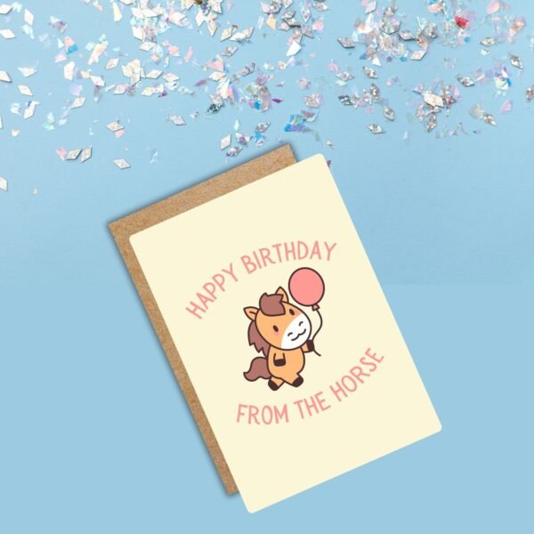 Happy Birthday From The Horse Card