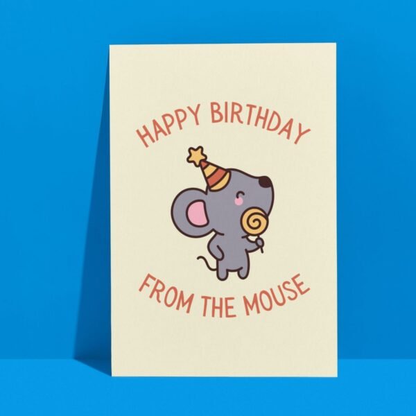 HBD Mouse (2) Happy Birthday From The Mouse Card